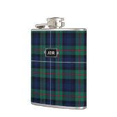 Monogramed ClanRobertsontartan-karierte Flasche Flachmann (Links)