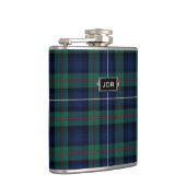 Monogramed ClanRobertsontartan-karierte Flasche Flachmann (Rechts)