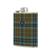 Monogramed ClanThomsontartan-karierte Flasche Flachmann (Links)