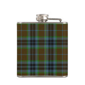 Monogramed ClanThomsontartan-karierte Flasche Flachmann (Rückseite)