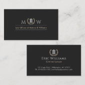 Monogramed Courthouse Visitenkarte (Vorne/Hinten)