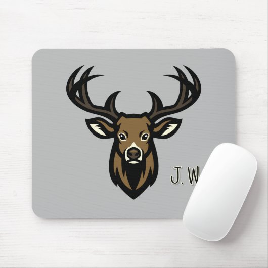 Monogramed Deer Hunter Mousepad (Mit Mouse)