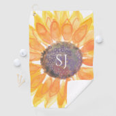 Monogramed Floral Golfhandtuch (Insitu)