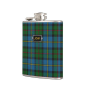 Monogramed klassischer MacLeod Tartan-karierte Flachmann (Links)