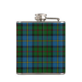 Monogramed klassischer MacLeod Tartan-karierte Flachmann (Rückseite)