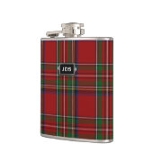 Monogramed königlicher Stewart Tartan-karierte Flachmann (Links)