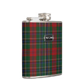Monogramed MacLean Tartan Kariert Flask Flachmann (Rechts)