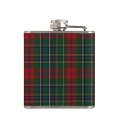 Monogramed MacLean Tartan Kariert Flask Flachmann (Rückseite)