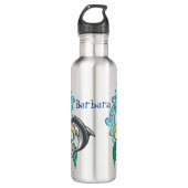 Monogramed Mermaids Edelstahlflasche (Vorderseite)