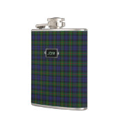 Monogramed Murray Tartan-karierte Flasche Flachmann (Links)