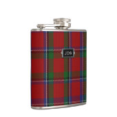 Monogramed Sinclair Tartan-karierte Flasche Flachmann (Rechts)