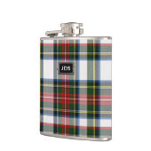 Monogramed Stewart Kleidertartan-karierte Flasche Flachmann (Links)