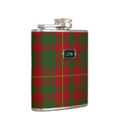Monogramierter Clan Cameron Tartan Kariert Flask Flachmann (Rechts)
