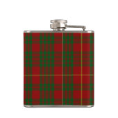 Monogramierter Clan Cameron Tartan Kariert Flask Flachmann (Rückseite)
