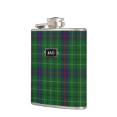 Monogramierter Clan Duncan Tartan Kariert Flask Flachmann (Links)