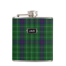 Monogramierter Clan Duncan Tartan Kariert Flask