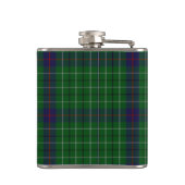 Monogramierter Clan Duncan Tartan Kariert Flask Flachmann (Rückseite)