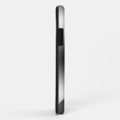 Monogramierter Metallic Silver & Diamonds Glitzer Case-Mate iPhone Hülle (Hinten/Rechts)