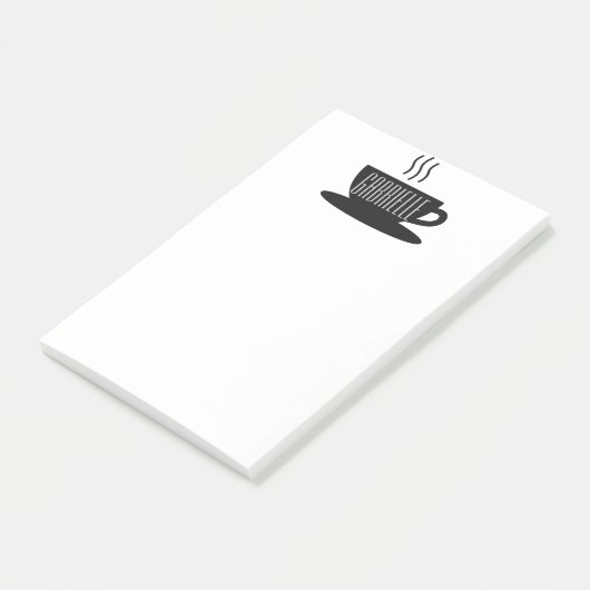 MONOGRAMKAFFEE - Nachhinweise Post-it Klebezettel (angewinkelt)