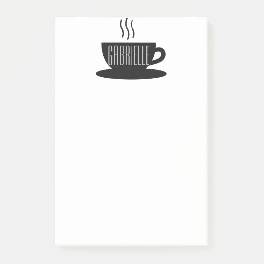 MONOGRAMKAFFEE - Nachhinweise Post-it Klebezettel (Vorderseite)