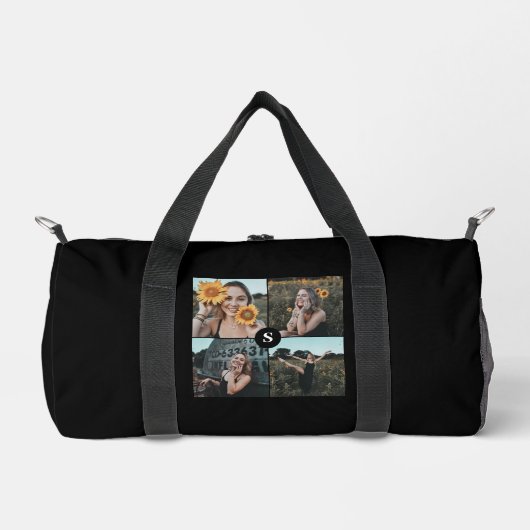 Monogramm 10 FotoCollage Duffle Bag (Vorderseite)