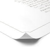 Monogramm 10 Tische Sitzplan Rahmen Poster (Ecke)