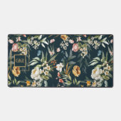 Monogramm, 1600er Stillleben Blumenmuster Schreibtischunterlage (Vorderseite)