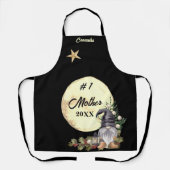 Monogramm #1 Großmutter-Wasserfarbengenom Schürze (Vorderseite)