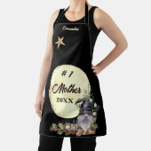 Monogramm #1 Großmutter-Wasserfarbengenom Schürze (InSitu)