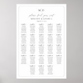 Monogramm 23 Tische für den Sitzplatz Poster (Vorne)