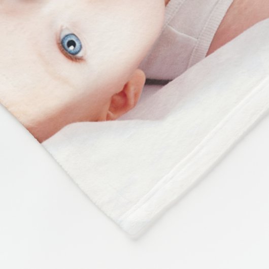 Monogramm 24 FotoCollage Custom Personalisiert Fleecedecke (Ecke)