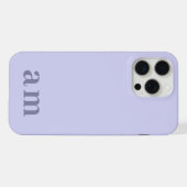 Monogramm 2 Initialen Heather Blau Minimalistisch iPhone Hülle (Rückseite (Horizontal))