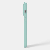 Monogramm 2 Initialen Türkis & Meergrün Minimalist iPhone Hülle (Linke Seite)