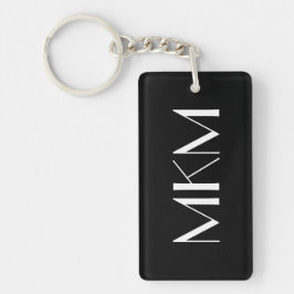 Monogramm 2-seitiger individueller Schlüsselanhäng Schlüsselanhänger
