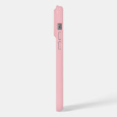 Monogramm 3 Initialen Rosa & Grün Minimalistisch iPhone Hülle (Linke Seite)