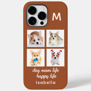 Monogramm 4 FotoCollage   Hunde Mama Leben glückli Case-Mate iPhone 14 Pro Max Hülle