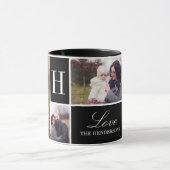 Monogramm 4 FotoCollage Tasse (Zentrum)