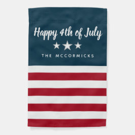 Monogramm 4. Juli Patriotische US Flagge