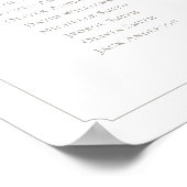 Monogramm 6 Tische Sitzplan Rahmen Poster (Ecke)