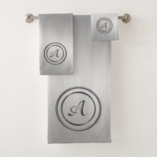 Monogramm "A" Badhandtuch Set (Insitu)