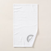 Monogramm "A" Badhandtuch Set (Handtuch)