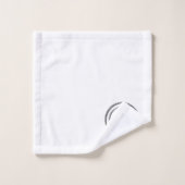 Monogramm "A" Badhandtuch Set (Waschlappen)