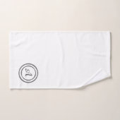 Monogramm "A" Badhandtuch Set (Handtuch)