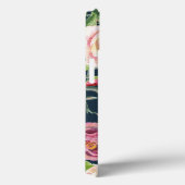 Monogramm A Burgundy Rose Leaf Foliage Case-Mate iPhone Hülle (Rückseite / Rechts)