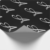 MONOGRAMM A GESCHENKPAPIER (Ecke)