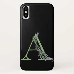 Monogramm A Lavendel Eucalyptus Case-Mate iPhone Hülle