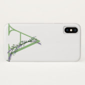 Monogramm A Lavendel Eucalyptus Case-Mate iPhone Hülle (Rückseite (Horizontal))
