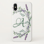 Monogramm A Lavendel Eucalyptus Case-Mate iPhone Hülle (Rückseite)