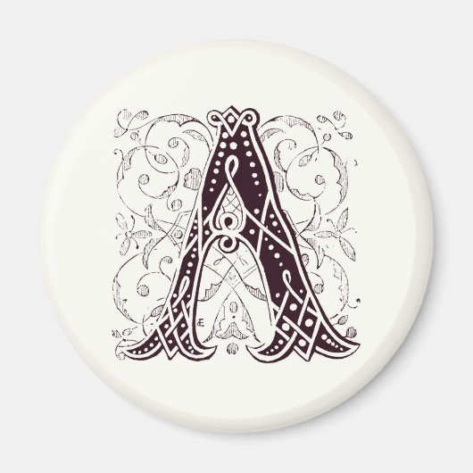 Monogramm A Magnet (Vorne)