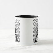 Monogramm "A" mit Wirbel - Tasse (Zentrum)